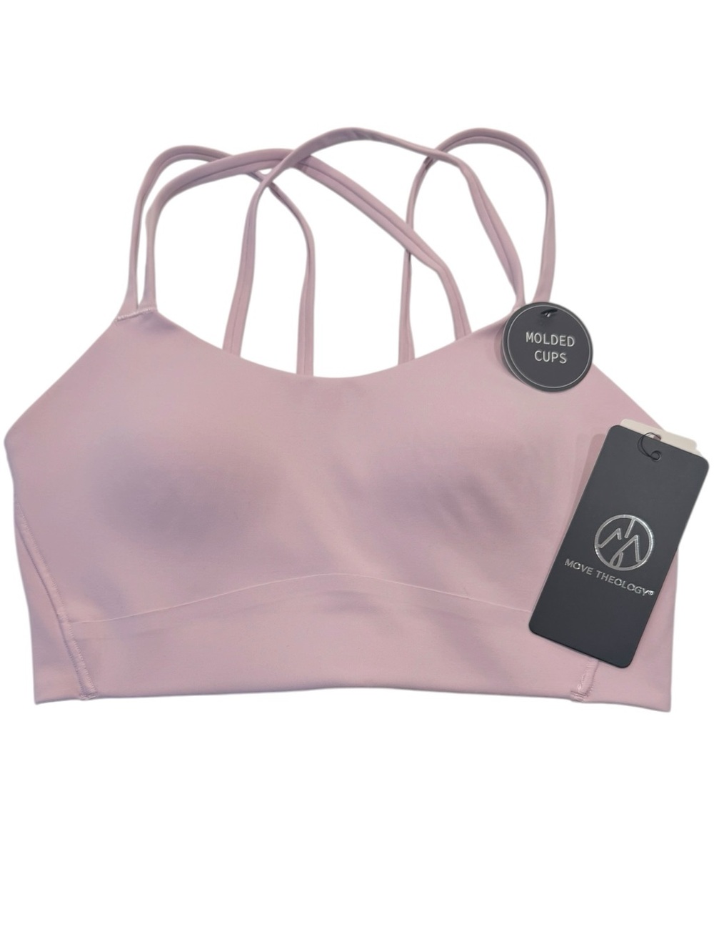MOVE THEOLOGY Butter Soft Goddess Strappy Sports Bra Yoga Pilates NWT Medium